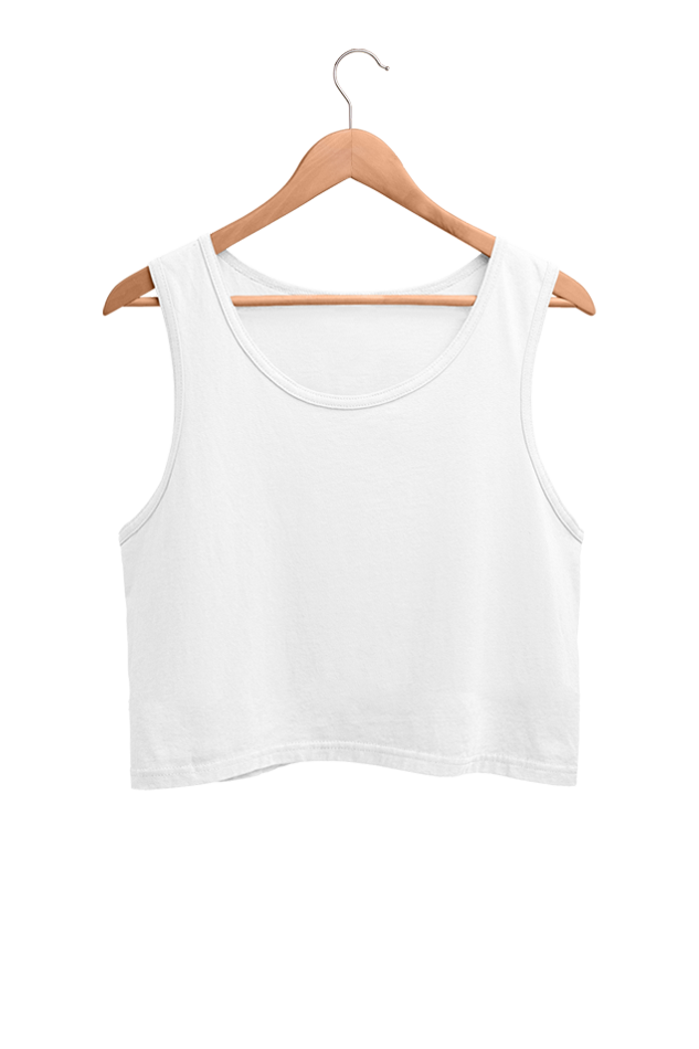 Female Crop Tank White