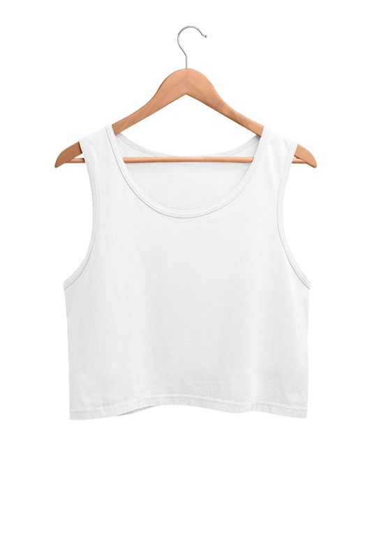 Female Crop Tank White