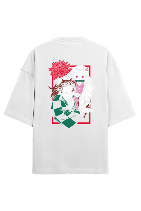 Blade of the Demon Slayer- White OverSize Tees