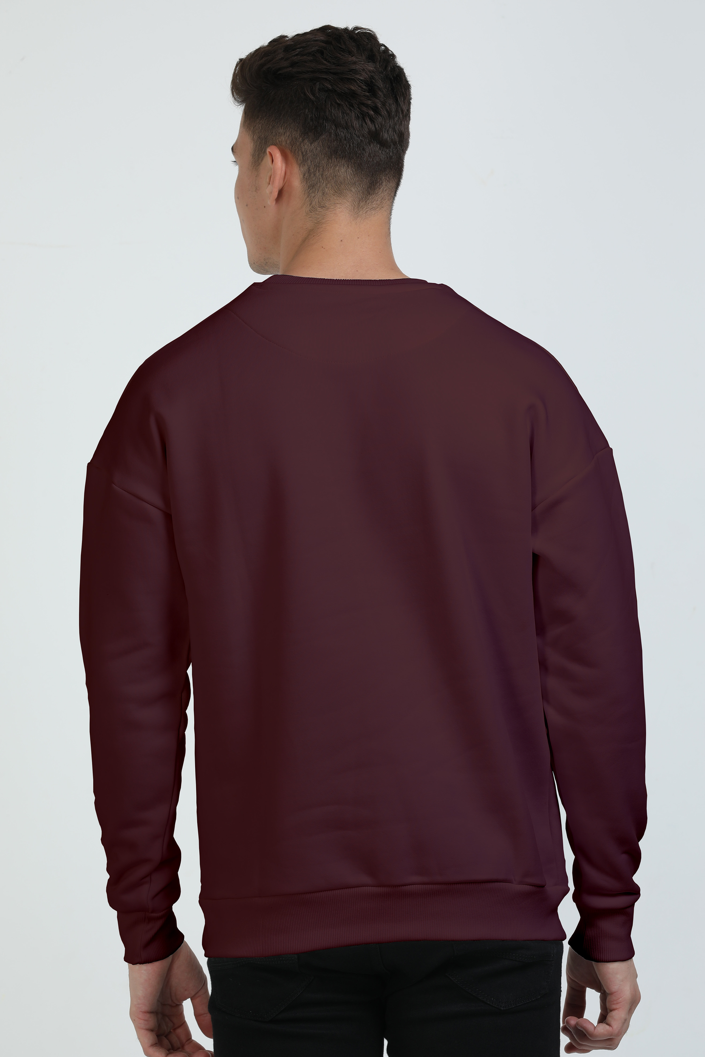 Demon Slayers Gang- Maroon Oversized Sweat-Shirt