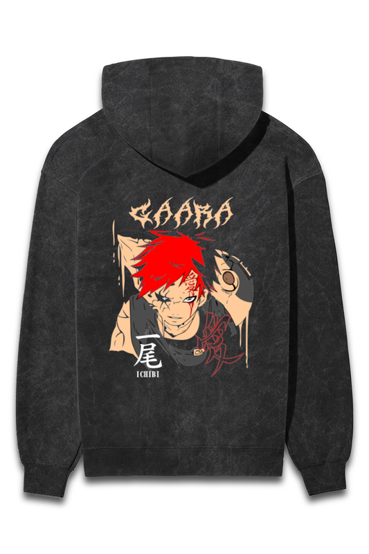 Anime Essence: Washed Oversized hoodies