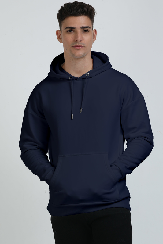 Blue Men Oversized Hoodie