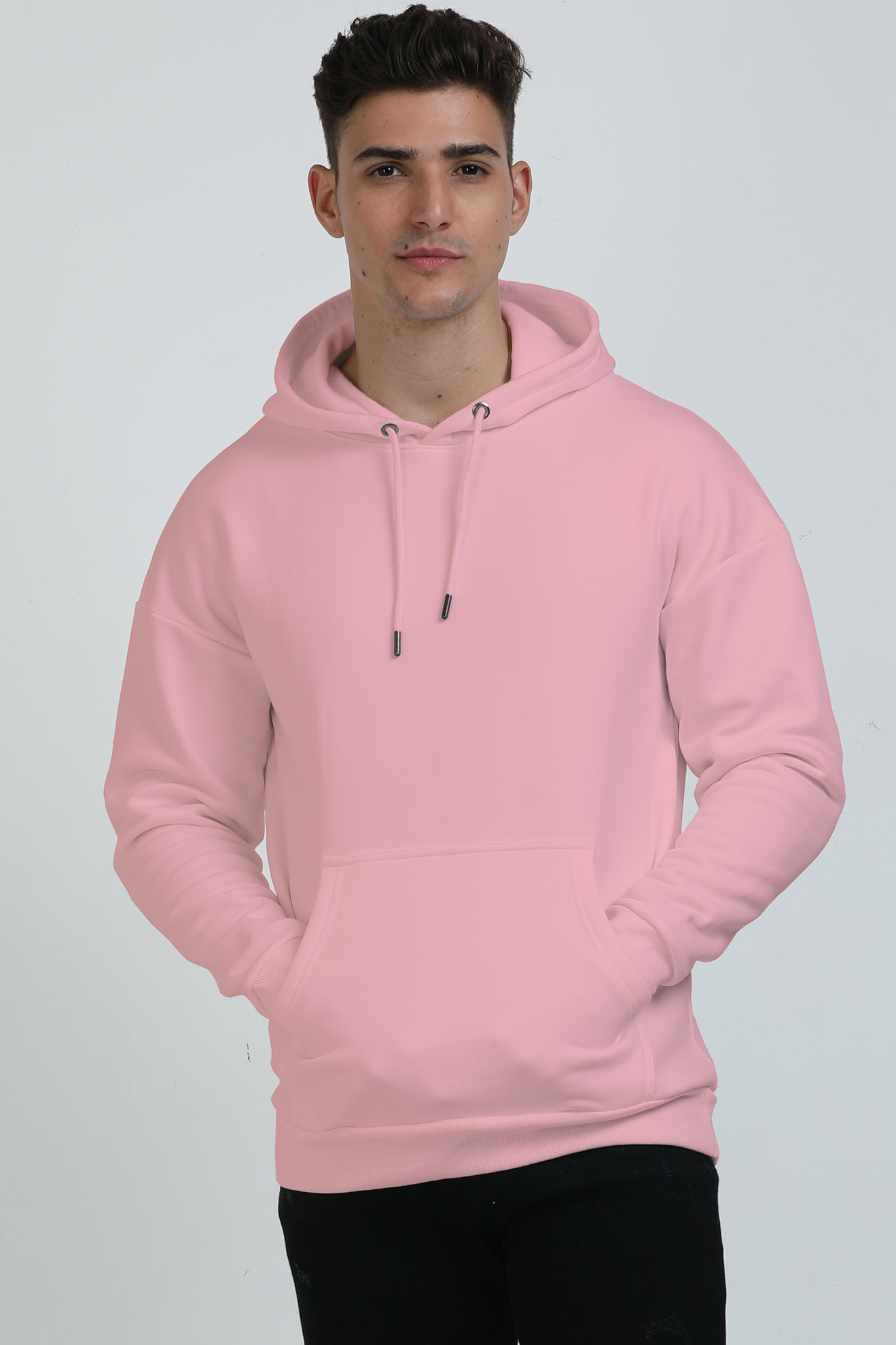 Light Baby Pink Unisex Oversized Hooded