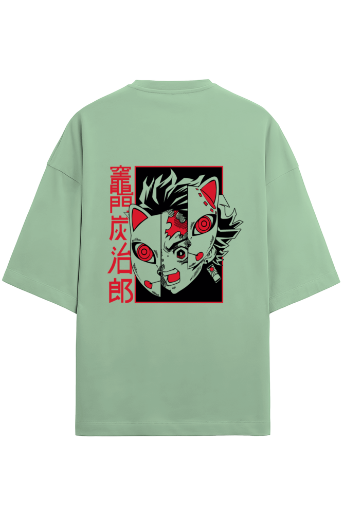 Demon Slayer Fury- OverSized Light Green Tees