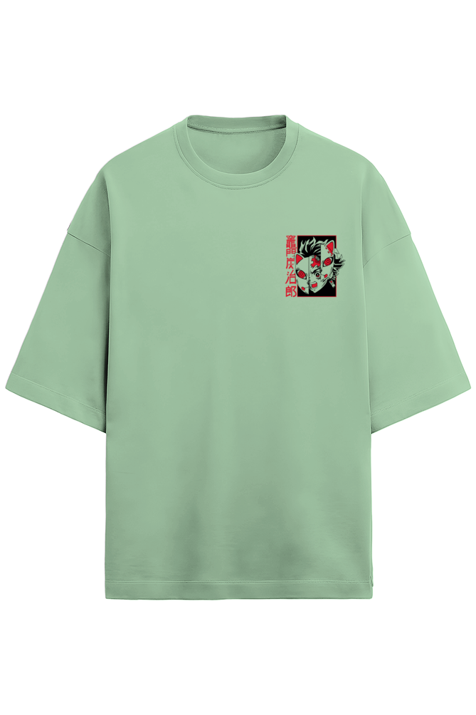 Demon Slayer Fury- OverSized Light Green Tees