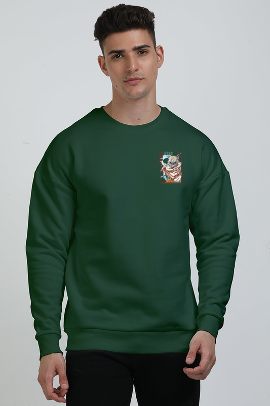 Demon Vanquisher - Dark Green Oversized Anime Sweatshirt